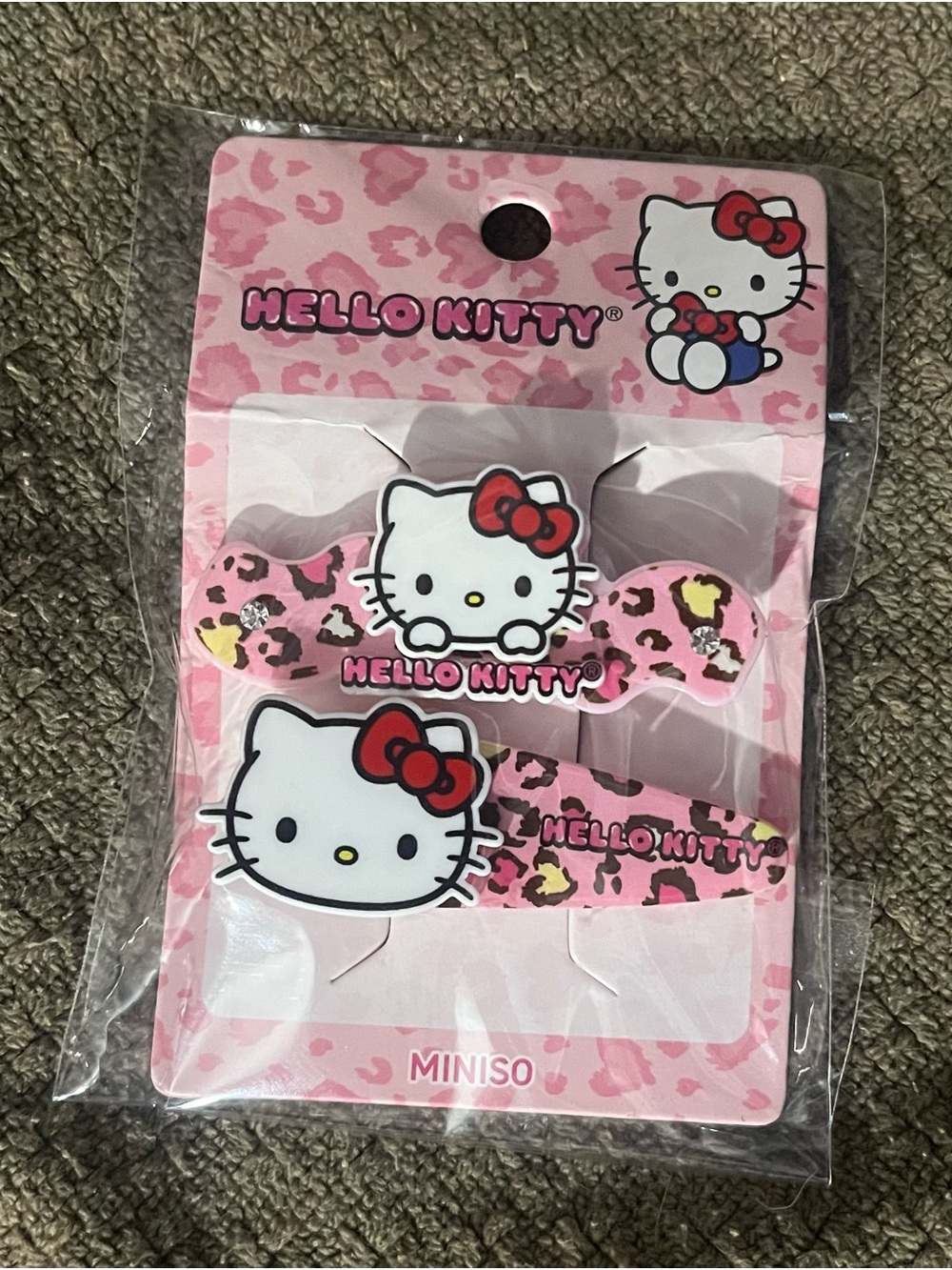 Hello Kitty Pink Bow Hair Clips - Miniso